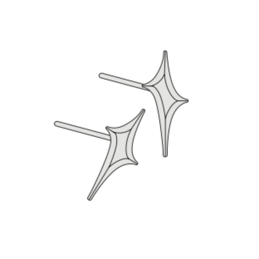 ORANDA Star-ray Studs
