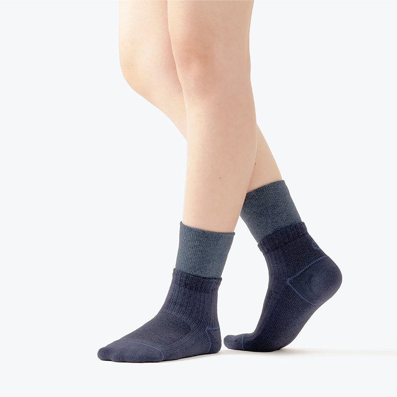 Double Layers Crew Socks