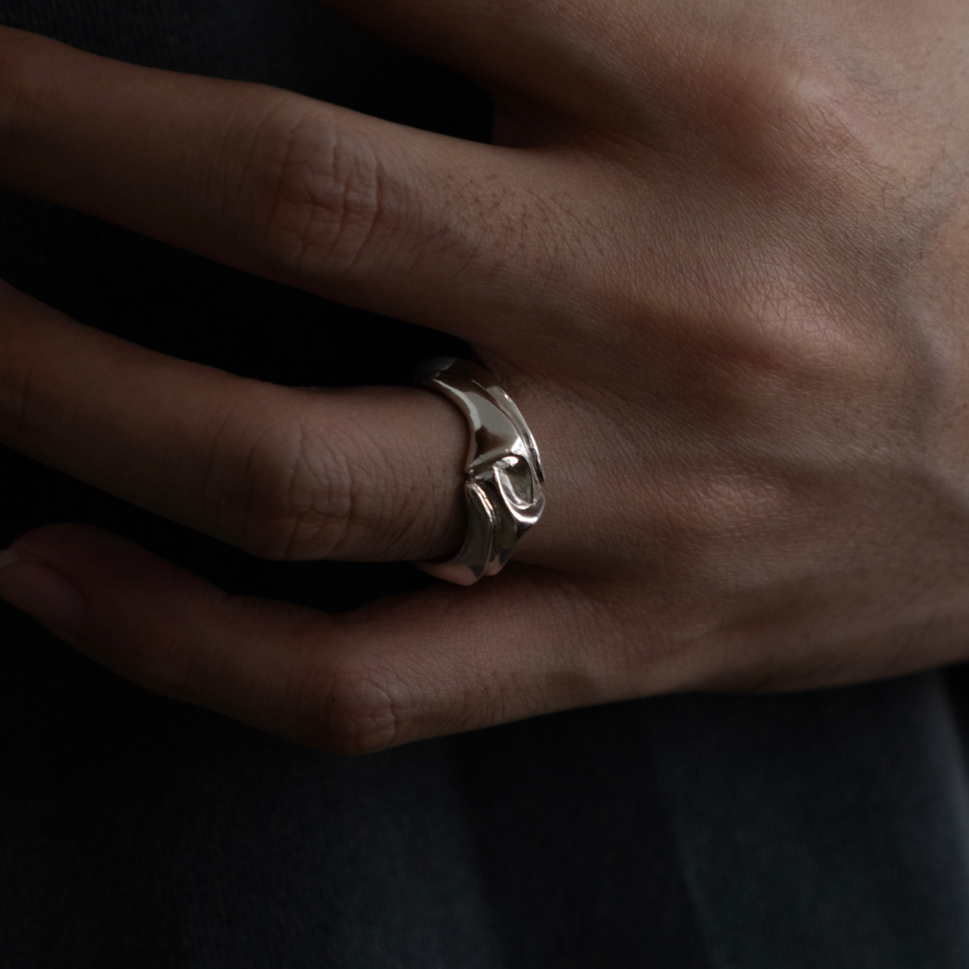 ORANDA Helix Band Ring Bold