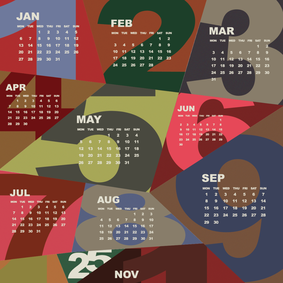KONA 2025 Calendar
