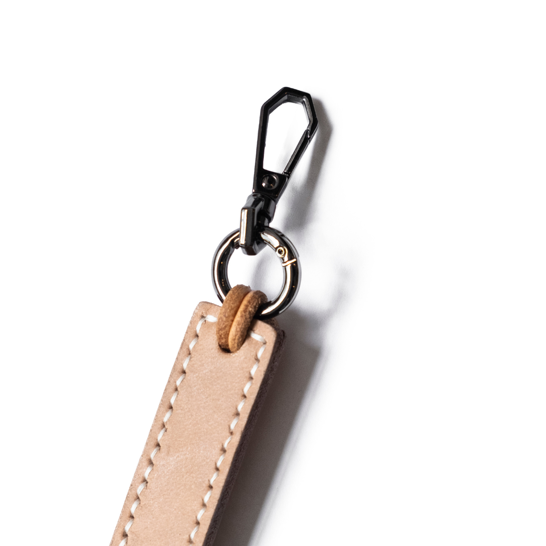 Tanned Leather Keychain Hook
