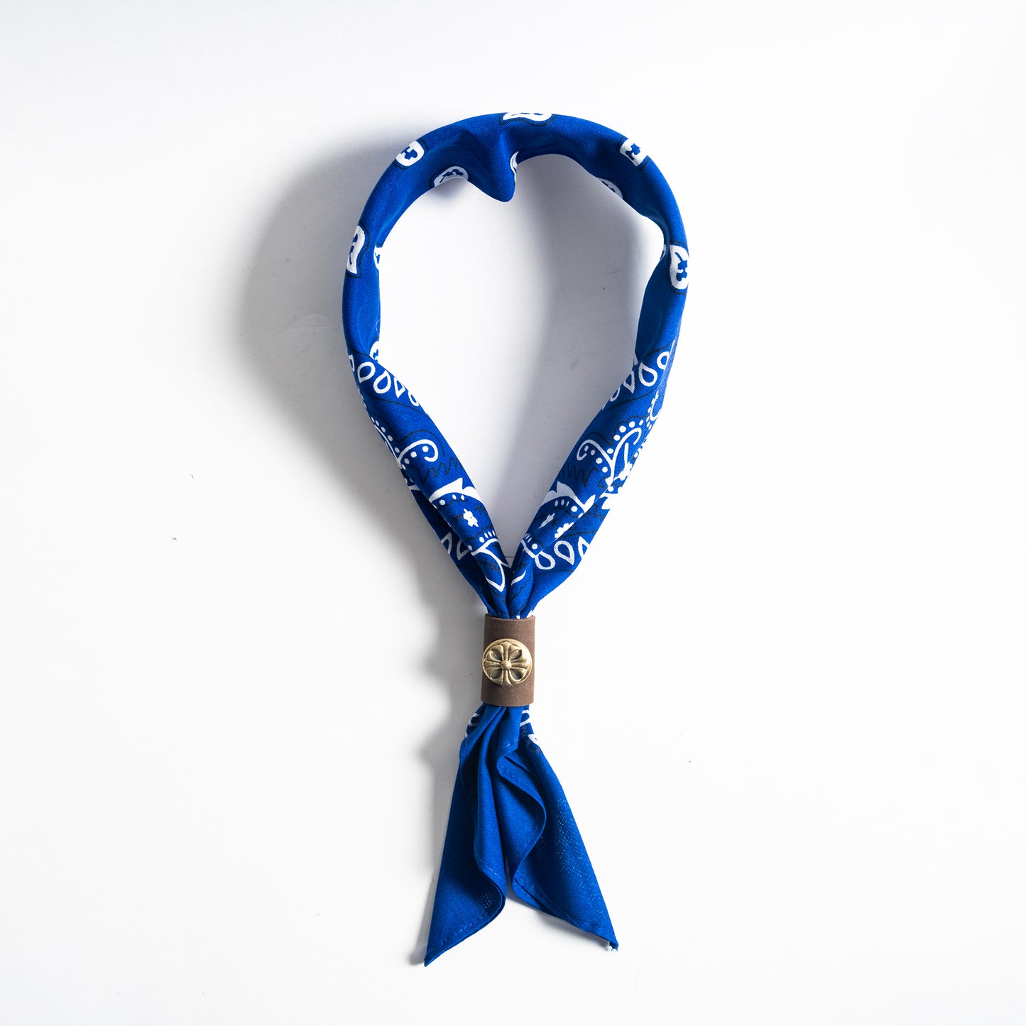Regional Bandana Scarf with Leather Concho
