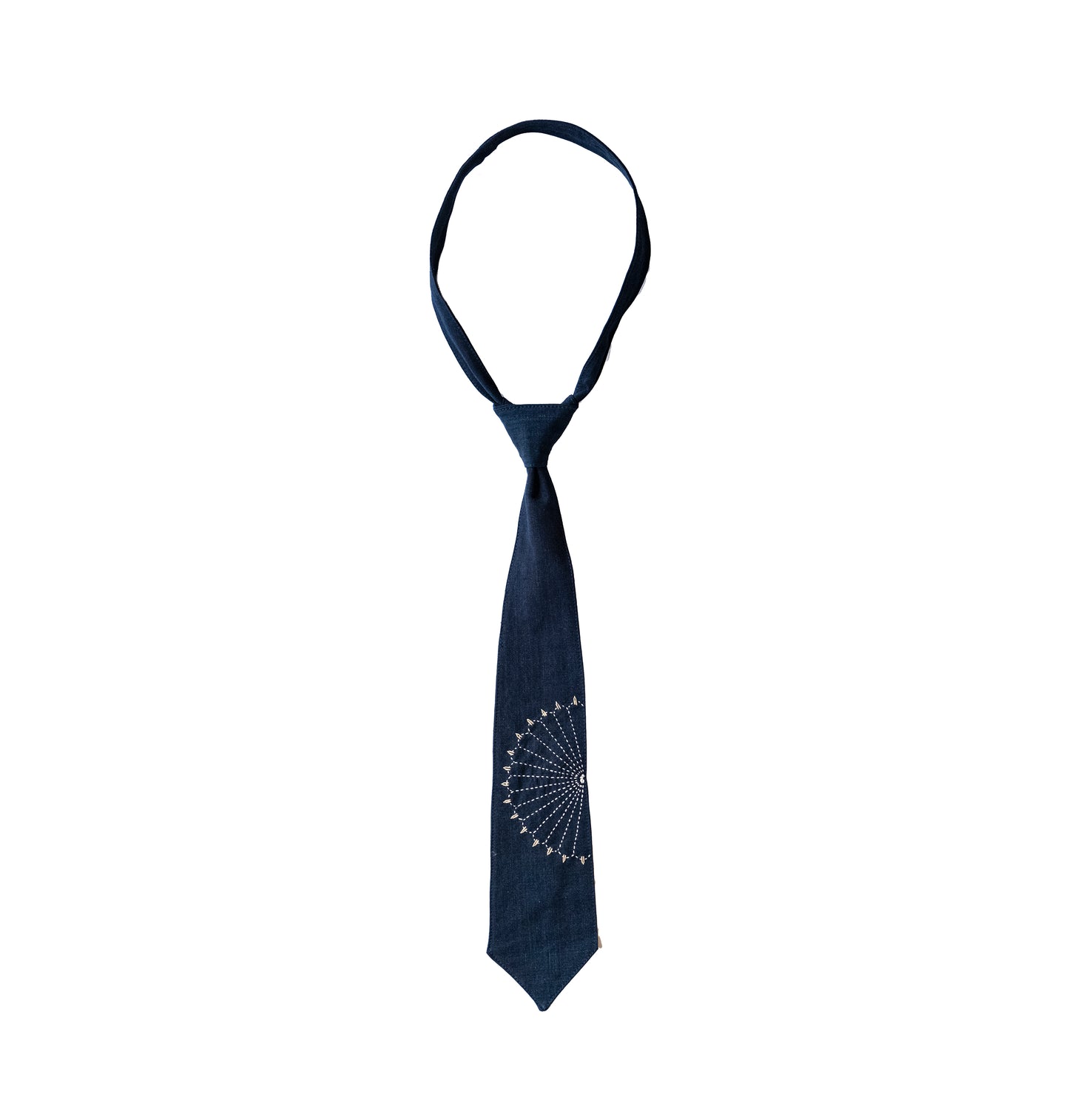Indigo Dyed Sashiko Necktie