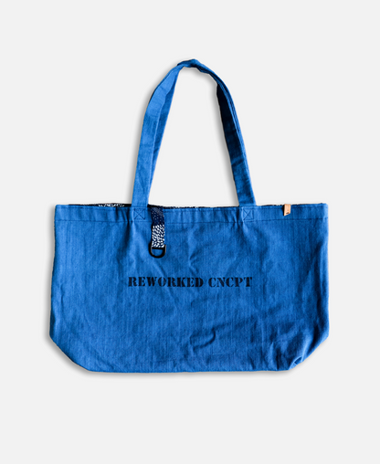 Indigo Katazome Patch Work Tote Bag