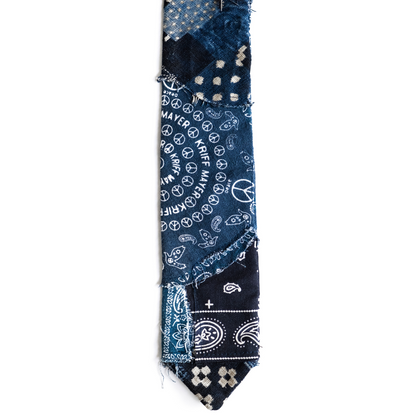 Regional Tie with Katazome Patch