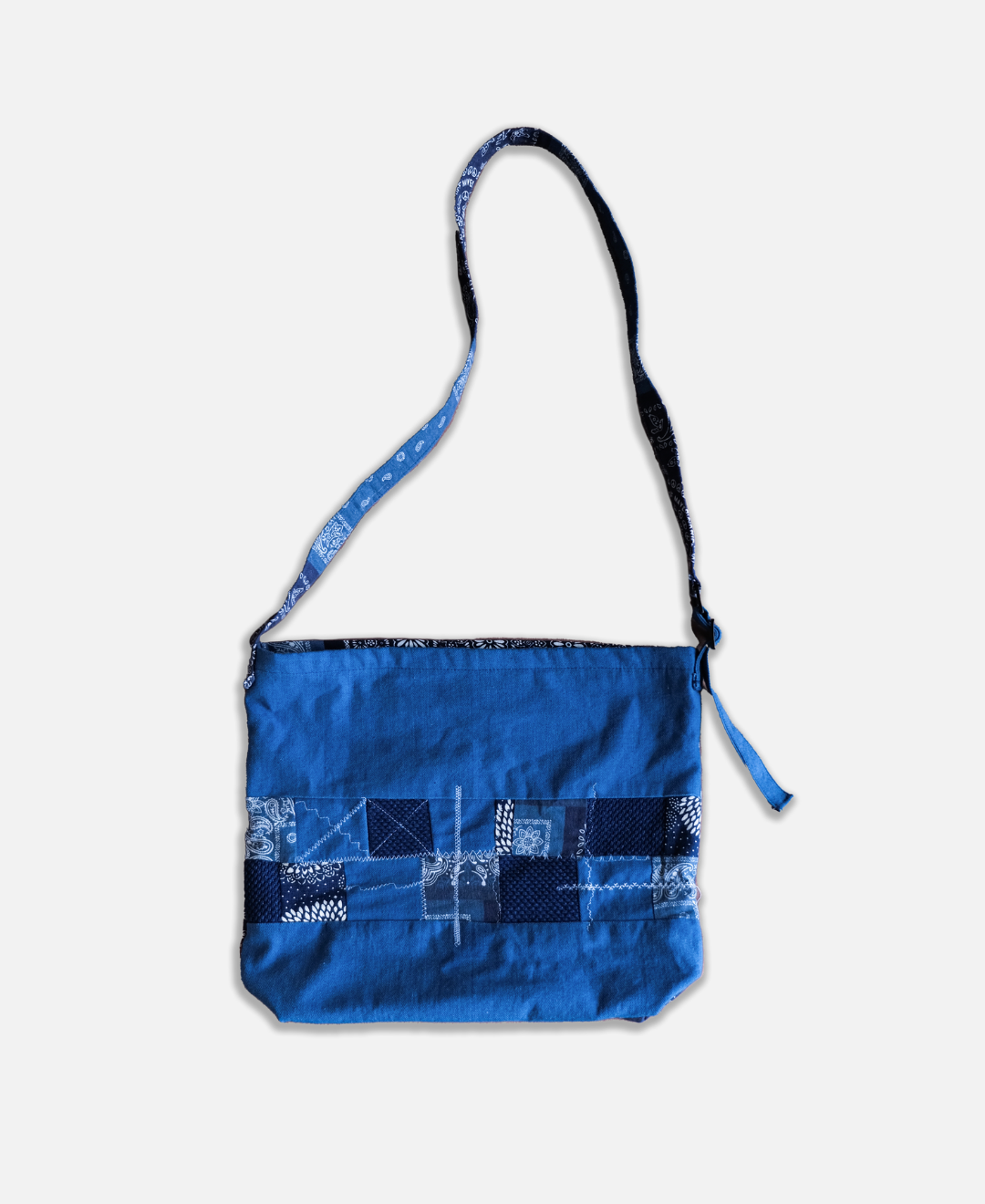 Bandana with Skeleton Hand Patch Work Sling Bag