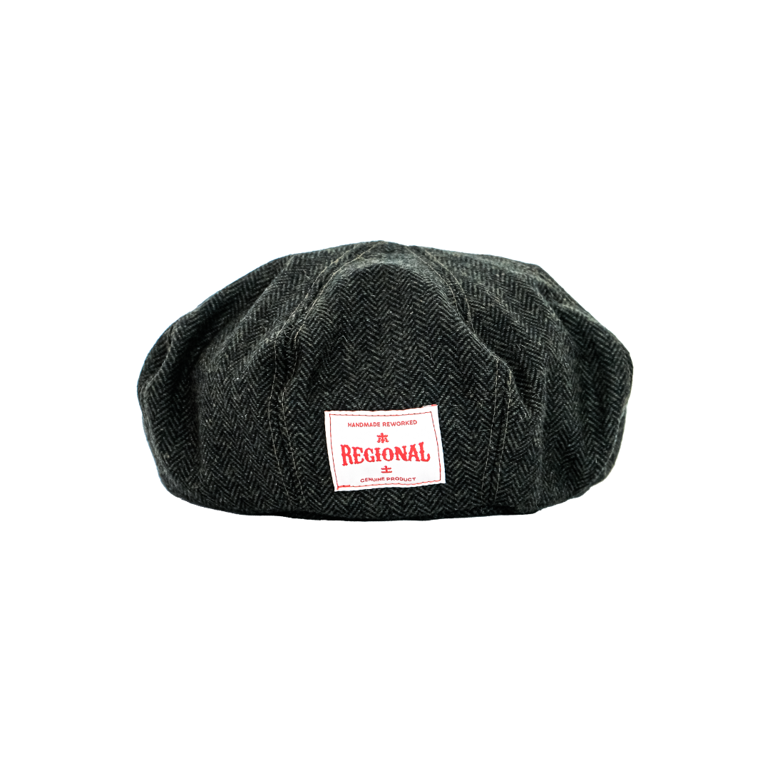 Regional Raw Beret 8 Panel Outform Tweed