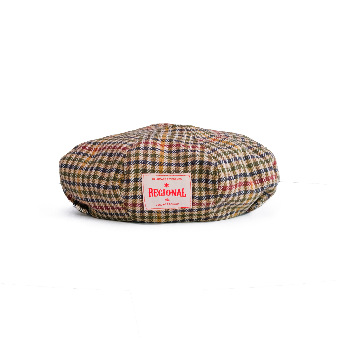 Beret 8 Panel Outform | Houndstooth