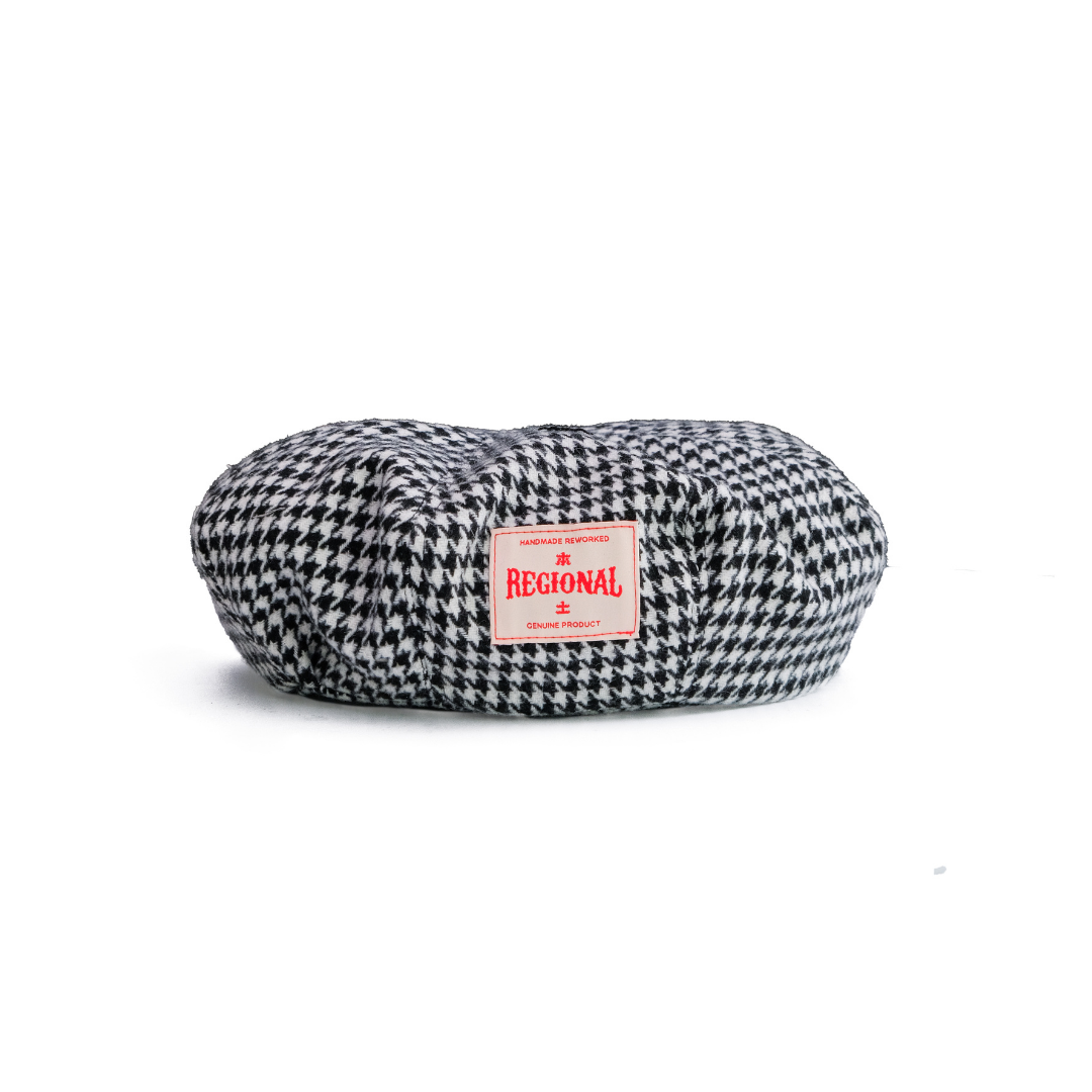 Beret 8 Panel Outform | Houndstooth