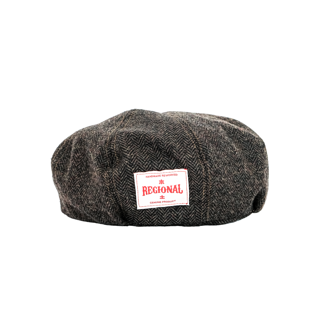 Regional Raw Beret 8 Panel Outform Tweed