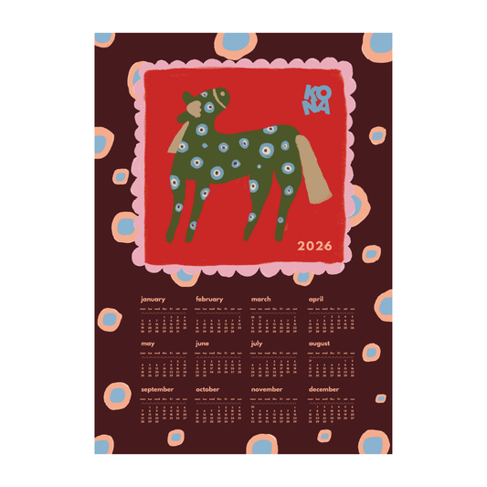 KONA Dot Dot Dot Calendar 2026