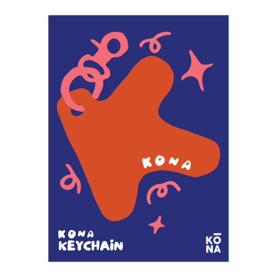 KONA Keychain Postcard