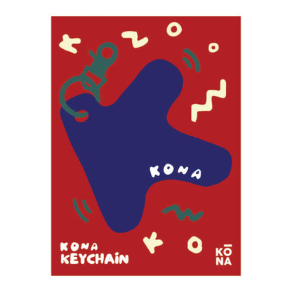 KONA Keychain Postcard