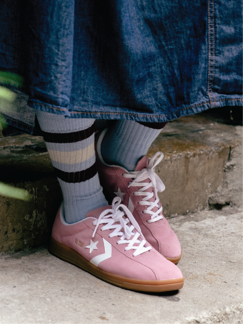 GPS RETRO Ribbed Stripe Crew Socks