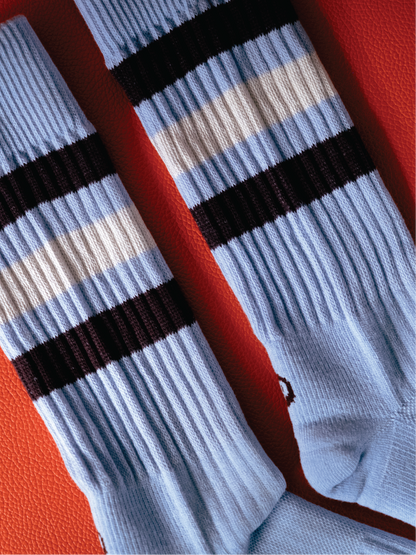 GPS RETRO Ribbed Stripe Crew Socks