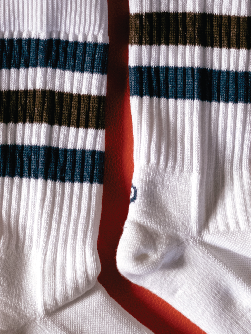 GPS RETRO Ribbed Stripe Crew Socks