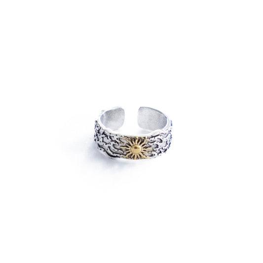 SACA Sun Vintage Silver Ring