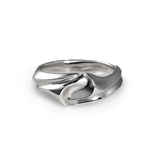 ORANDA Helix Band Ring Bold