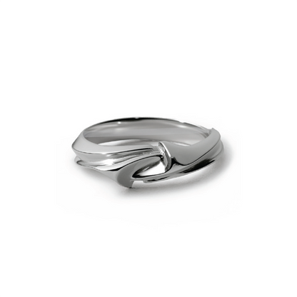 ORANDA Helix Band Ring Narrow