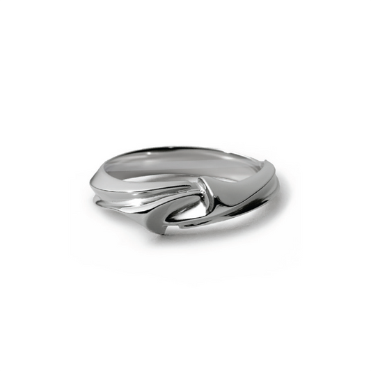 ORANDA Helix Band Ring Narrow